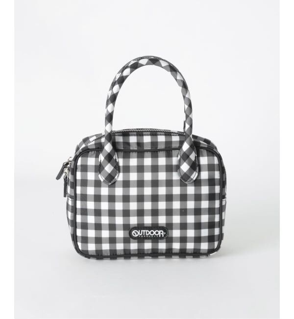 OUTDOOR PRODUCTS Usual Things「2WAY CUBEBAG GinghamCheck」|ショルダー・メッセンジャー|ブラック A