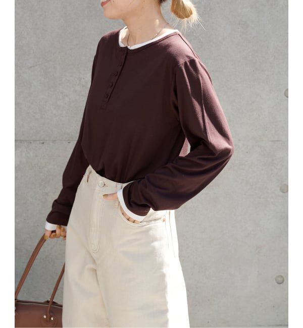 OUTDOOR PRODUCTS Usual Things「レイヤードライクヘンリーネックロンT」|Tシャツ・カットソー|