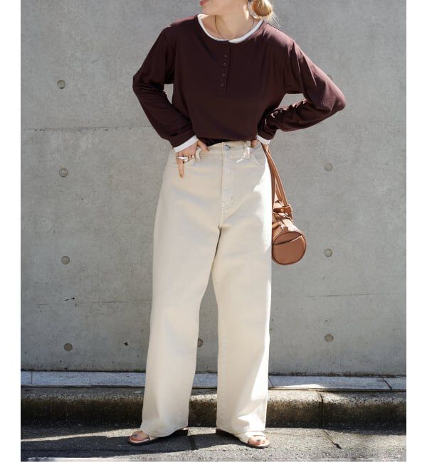 OUTDOOR PRODUCTS Usual Things「レイヤードライクヘンリーネックロンT」|Tシャツ・カットソー|