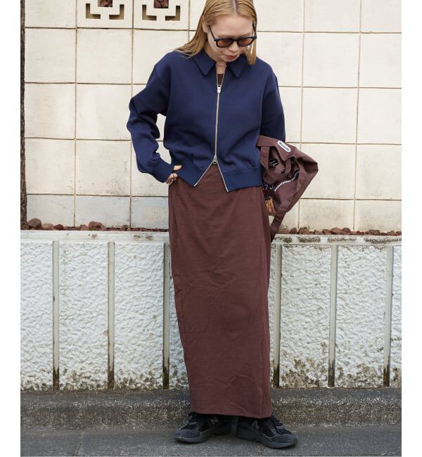 OUTDOOR PRODUCTS Usual Things「アゼライクジャージージップアップカーディガン」|カーディガン|