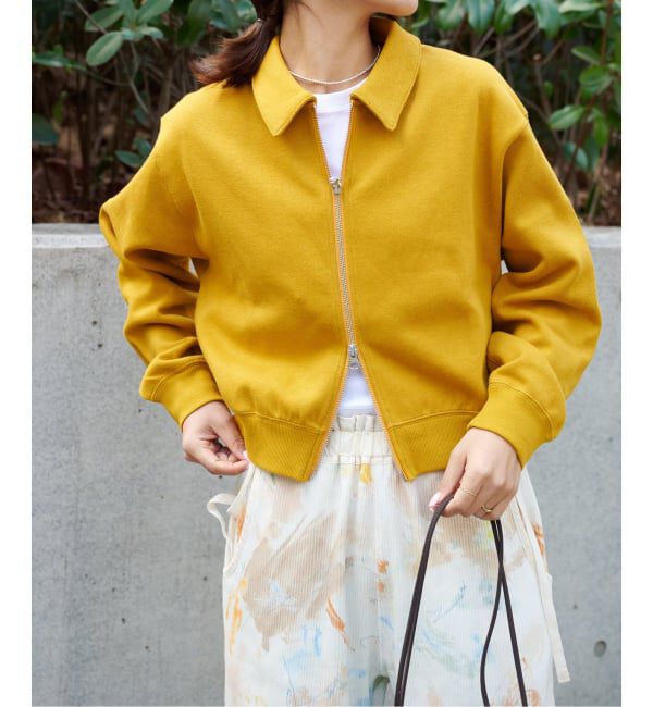 OUTDOOR PRODUCTS Usual Things「アゼライクジャージージップアップカーディガン」|カーディガン|イエロー