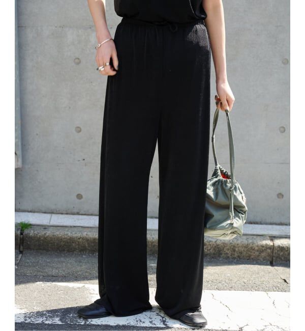 OUTDOOR PRODUCTS Usual Things「シャイニージャージーパンツ」|スラックス|