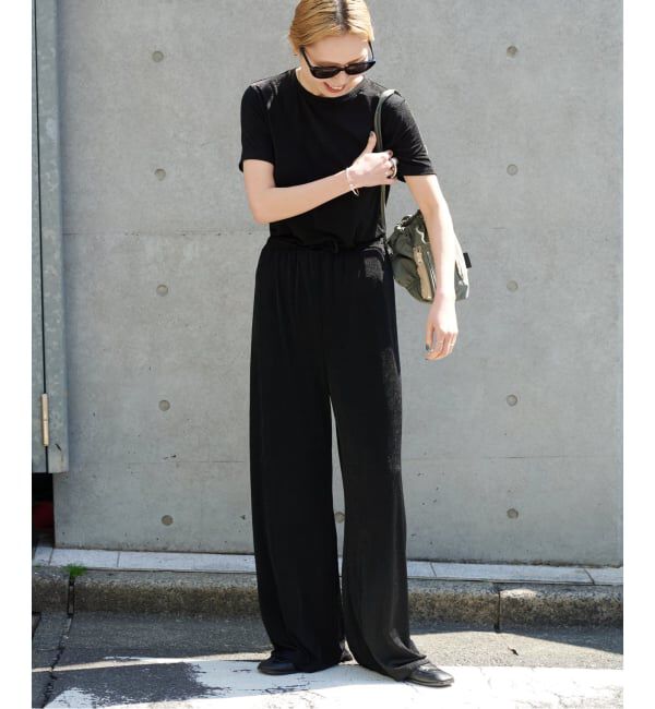 OUTDOOR PRODUCTS Usual Things「シャイニージャージーパンツ」|スラックス|