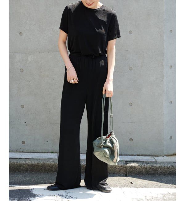 OUTDOOR PRODUCTS Usual Things「シャイニージャージーパンツ」|スラックス|