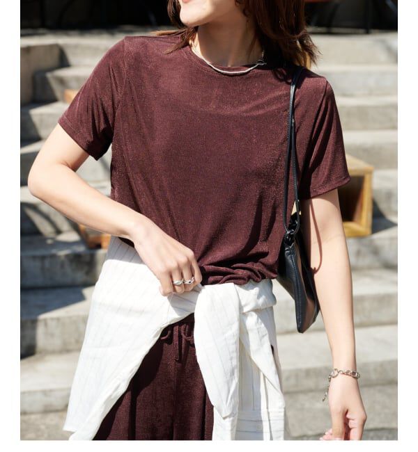 OUTDOOR PRODUCTS Usual Things「≪予約≫シャイニージャージーTee」|Tシャツ・カットソー|ブラウン