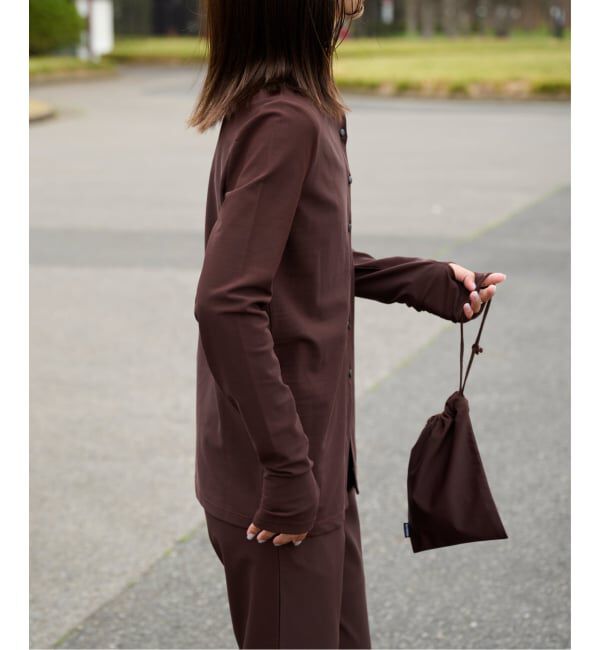 OUTDOOR PRODUCTS Usual Things「≪予約≫ACTIVE WEAR テレコクルーネックスナップカーディガン」|カーディガン|