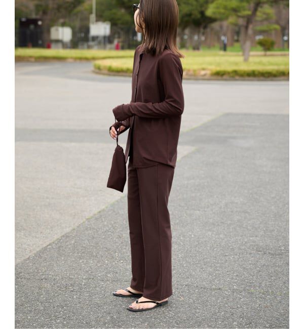 OUTDOOR PRODUCTS Usual Things「≪予約≫ACTIVE WEAR テレコクルーネックスナップカーディガン」|カーディガン|