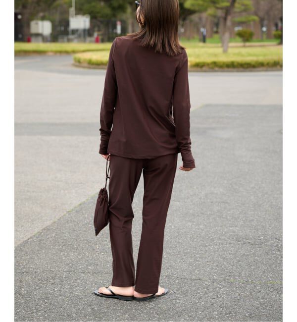 OUTDOOR PRODUCTS Usual Things「≪予約≫ACTIVE WEAR テレコクルーネックスナップカーディガン」|カーディガン|