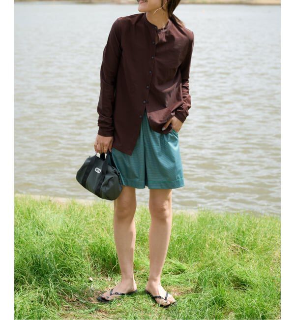 OUTDOOR PRODUCTS Usual Things「≪予約≫ACTIVE WEAR テレコクルーネックスナップカーディガン」|カーディガン|