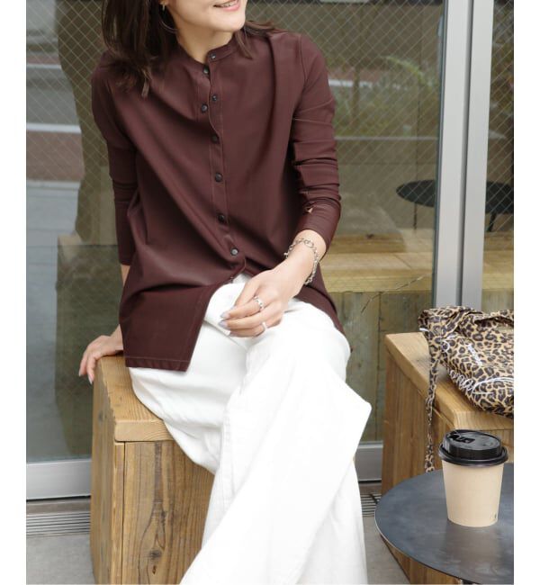 OUTDOOR PRODUCTS Usual Things「≪予約≫ACTIVE WEAR テレコクルーネックスナップカーディガン」|カーディガン|