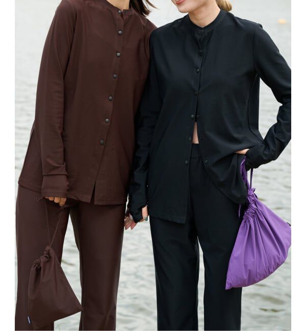 OUTDOOR PRODUCTS Usual Things「≪予約≫ACTIVE WEAR テレコクルーネックスナップカーディガン」|カーディガン|