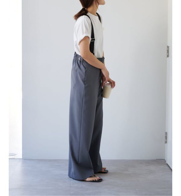 OUTDOOR PRODUCTS Usual Things「≪予約≫TEE&times;サスペンダーパンツ2点SET 一部店舗+WEB限定」|スラックス|