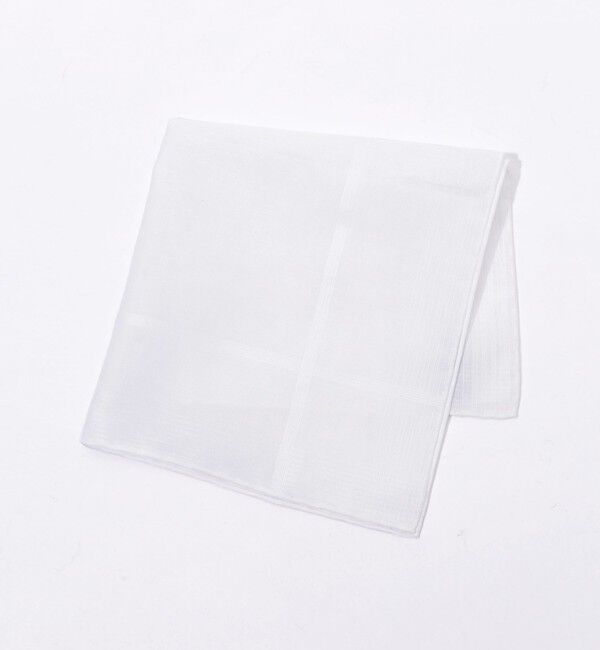 TOMORROWLAND GOODS「SIMONNOT GODARD コットン ジャカードチーフ」|ハンカチ|11 ホワイト