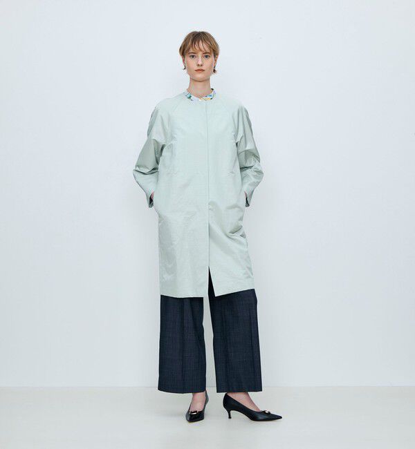 TOMORROWLAND collection「スパークツイル コクーンコート」|ノーカラーコート|