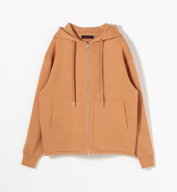 CABaN「CABaN コットンカシミヤ ジップパーカ」|ニット・セーター|