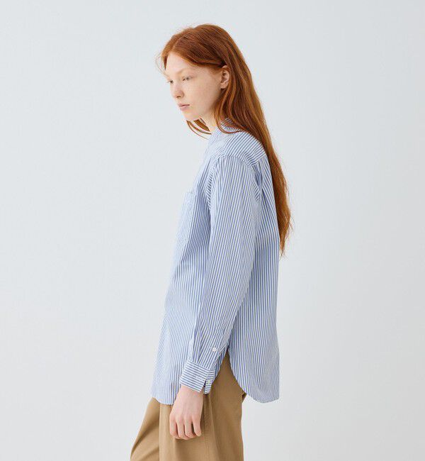 GALERIE VIE「コットンブロード スタンドカラーシャツ」|シャツ・ブラウス|