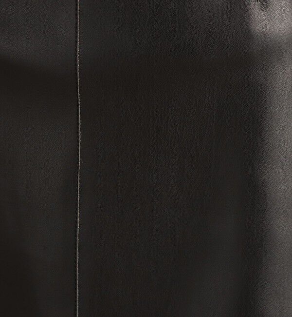 Ballsey「レザーライククロス トラペーズスカート」|台形|