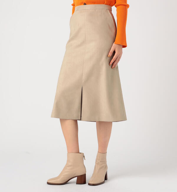 Ballsey「フェイクスエード マーメイドミディスカート」|フレア|