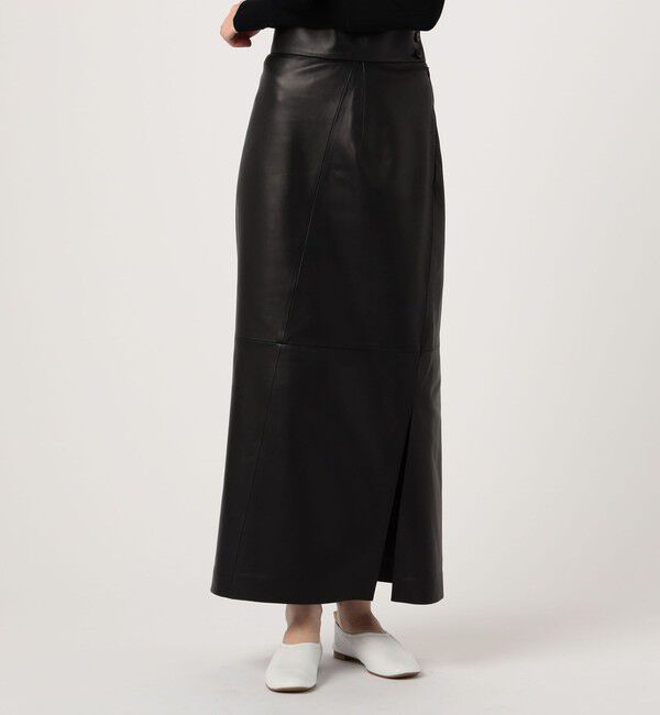 BACCA「ソフトシープレザータイトロングスカート」|スカート|