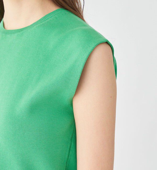 Ballsey「ハイゲージコットン ノースリーブプルオーバー」|ニット・セーター|