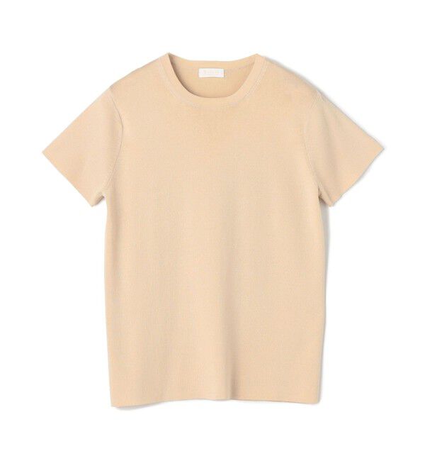 Ballsey「ハイゲージコットン ハーフスリーブプルオーバー」|ニット・セーター|41 ライトベージュ