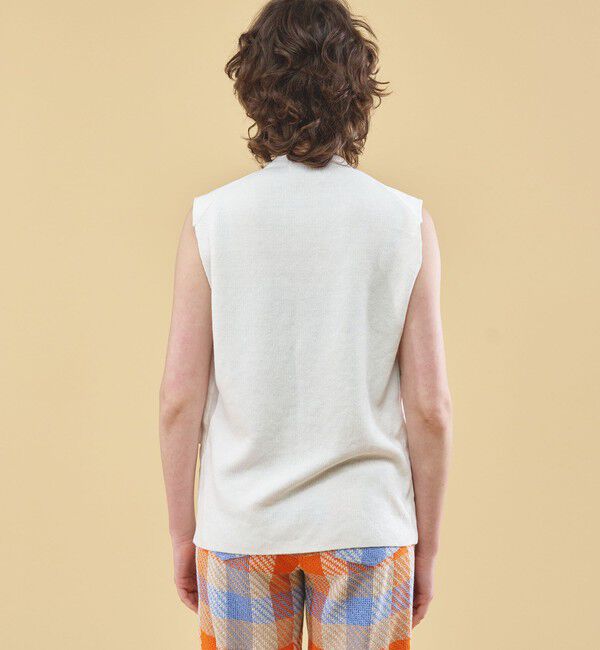 DES PRES「リネンファブリックコンビ ショートジレ」|ベスト・ジレ|