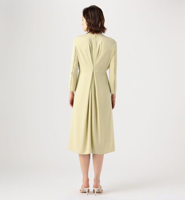 Ballsey「パウダリーサテン バックタックワンピース」|ワンピース|