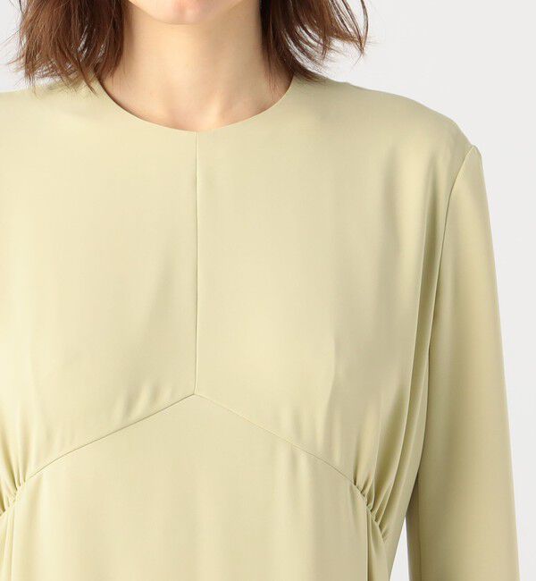 Ballsey「パウダリーサテン バックタックワンピース」|ワンピース|