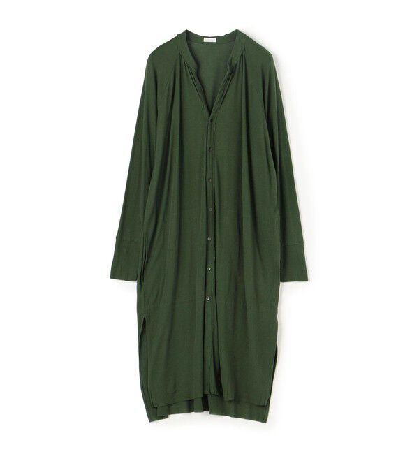 GALERIE VIE「ガーゼフライスジャージー ロングカーディガン」|カーディガン|59 ダークグリーン