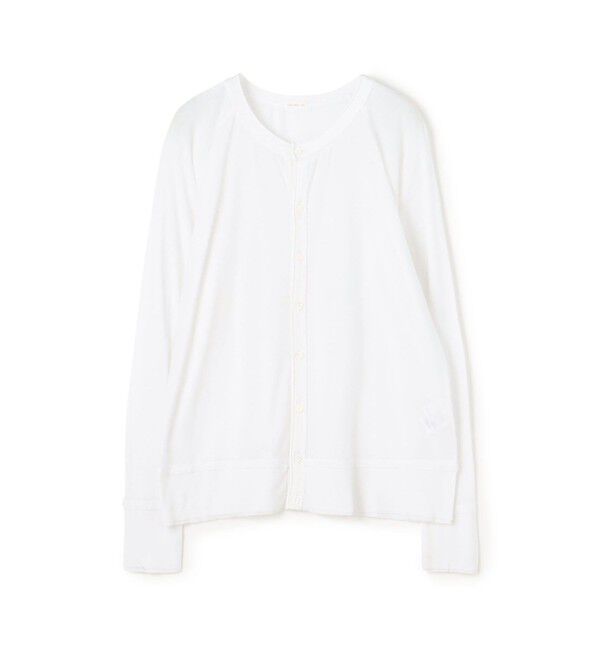 GALERIE VIE「ガーゼフライスジャージー クルーネックカーディガン」|カーディガン|11 ホワイト