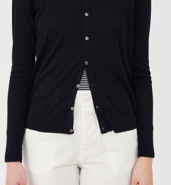 GALERIE VIE「ガーゼフライスジャージー クルーネックカーディガン」|カーディガン|