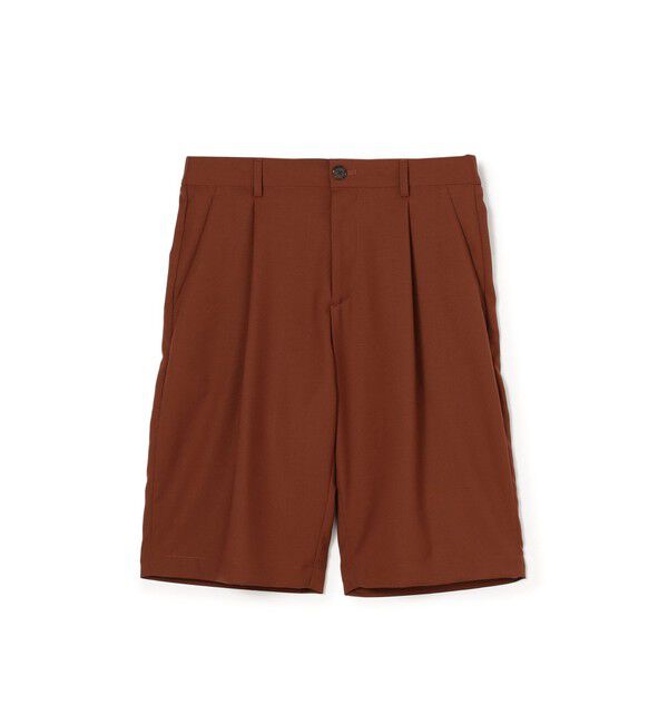 CABaN「CABaN ウォッシャブルウール ワンタックショートパンツ」|その他|45 キャメル