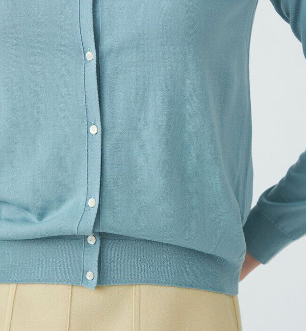 Ballsey「スーパーエクストラファインウール クルーネックカーディガン」|カーディガン|