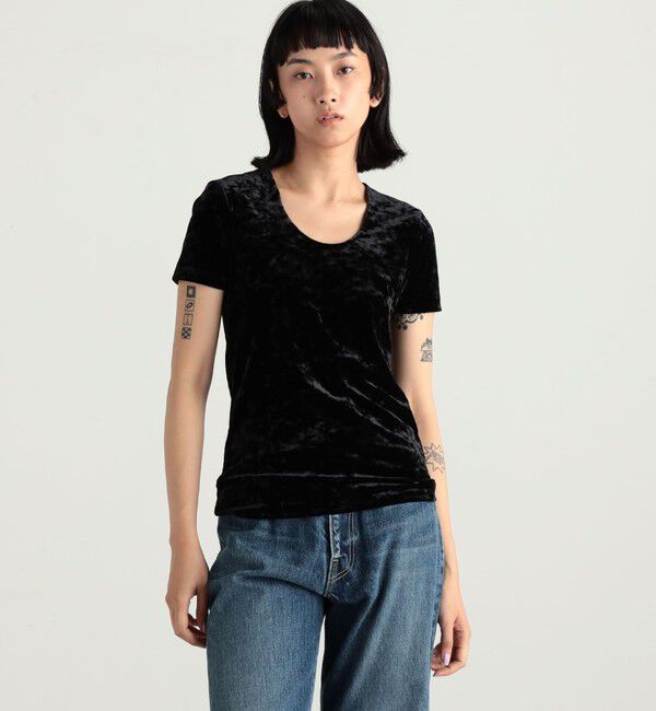 Edition「クラッシュベロアTシャツ」|Tシャツ・カットソー|