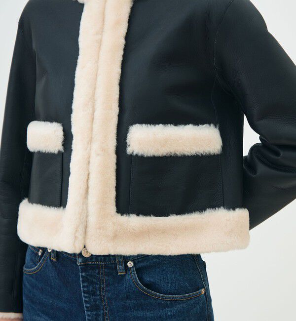 TOMORROWLAND collection「ナッパランムートン ノーカラージャケット」|その他|