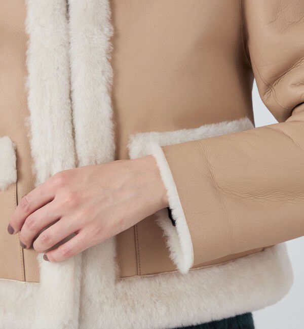 TOMORROWLAND collection「ナッパランムートン ノーカラージャケット」|その他|