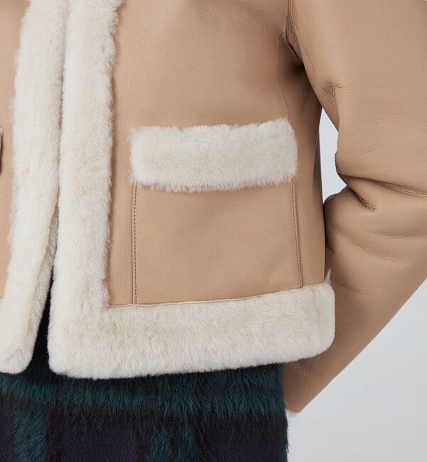 TOMORROWLAND collection「ナッパランムートン ノーカラージャケット」|その他|