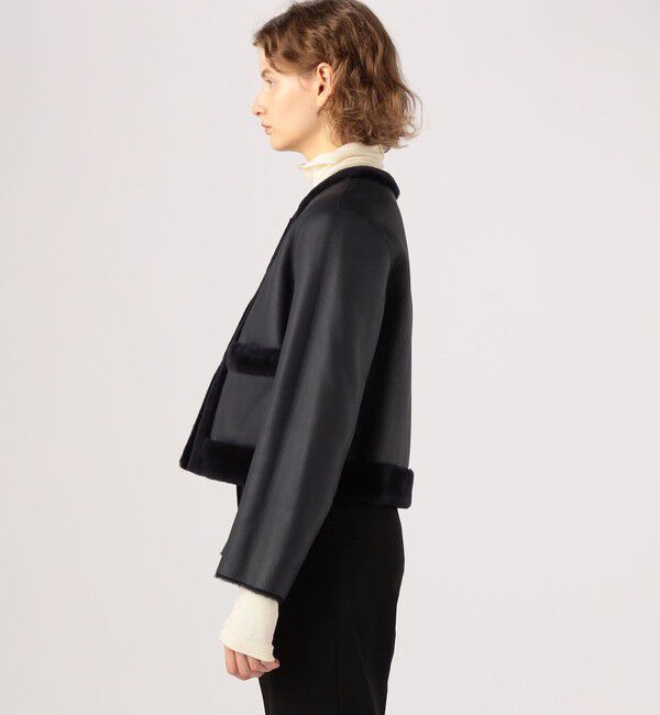 TOMORROWLAND collection「ナッパランムートン ノーカラージャケット」|その他|