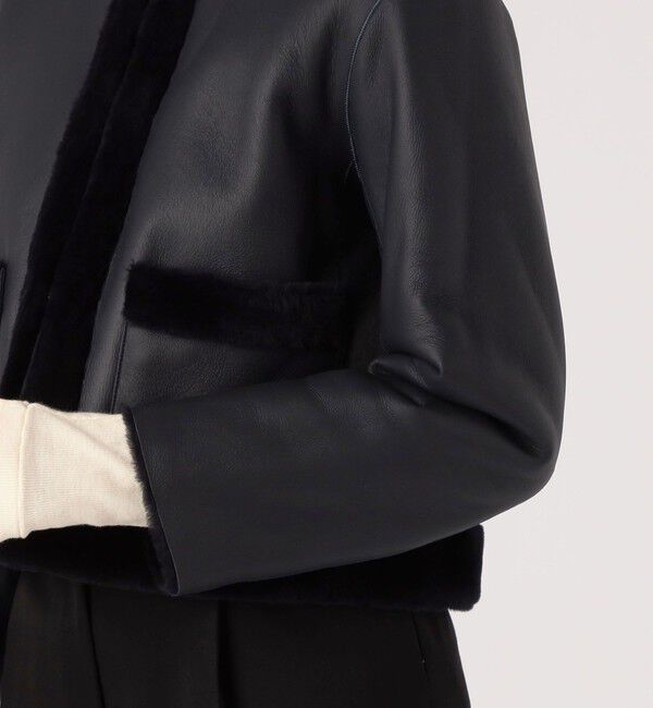 TOMORROWLAND collection「ナッパランムートン ノーカラージャケット」|その他|