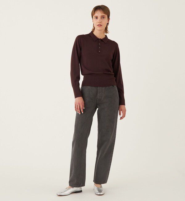 GALERIE VIE「リユースシーアイランドコットン　デニムストレートパンツ」|デニム|