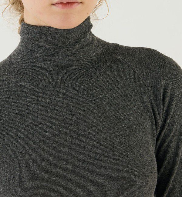 GALERIE VIE「レーヨンカシミヤジャージー ハイネックプルオーバー」|Tシャツ・カットソー|