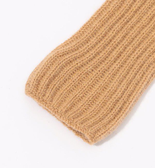 TOMORROWLAND GOODS「Johnstons of Elgin rib rist カシミヤ フィンガーレスグローブ」|手袋|