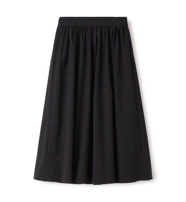Ballsey「ストレッチタフタ ボリュームギャザースカート」|フレア|19 ブラック