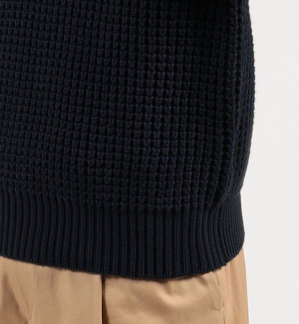 CABaN「CABaN コットンカシミヤワッフル モックネックプルオーバー」|ニット・セーター|