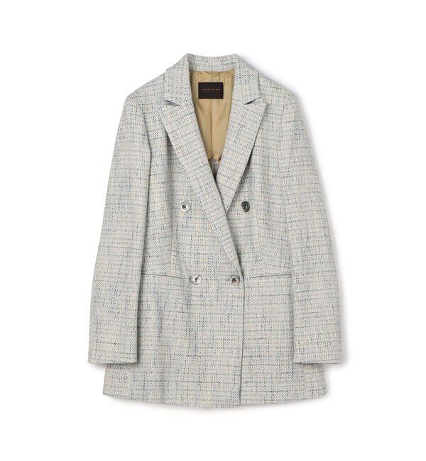 TOMORROWLAND collection「ファンシーテープ ダブルブレストジャケット」|テーラードジャケット|64 ブルー系