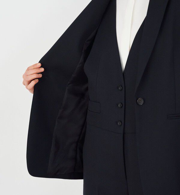 DES PRES「ポリエステルウールバラシャ ノッチドラペルジャケット」|テーラードジャケット|