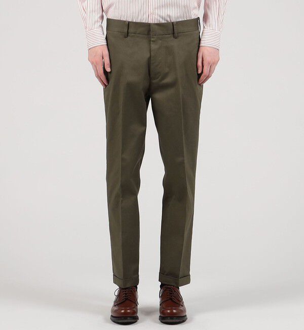TOMORROWLAND MENS「チノストレッチ スリムテーパードパンツ」|チノ|