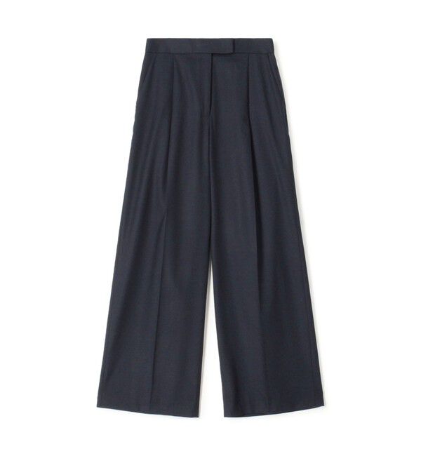 TOMORROWLAND collection「シャイニーシャーク センタープレスワイドパンツ」|その他|69 ネイビー