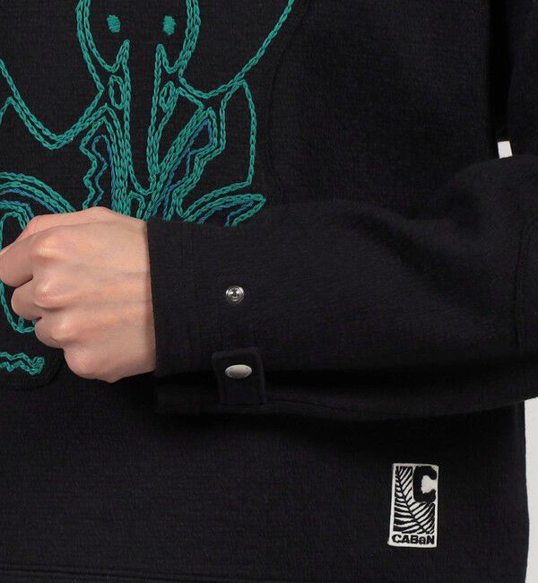 CABaN「CABaN ウールコットンダブルフェイス エンブロイダリープルオーバー」|スウェット・ジャージ|