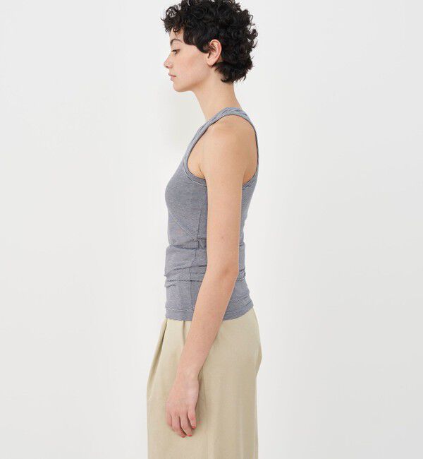 GALERIE VIE「スビンコットン カップ付きアメリカンスリーブタンクトップ」|タンクトップ|